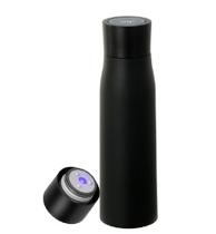 Garrafa Térmica Inteligente 500ml com Purificação UV, Inox, Lembrete de Hidratação e Sem BPA