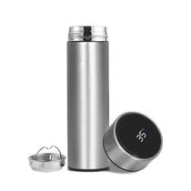 Garrafa Térmica Inteligente Indicador Sensor Temperatura Cor:Preto - ShopMix