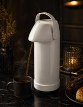 Garrafa Térmica Invicta 1L GLT Pressão Branca Mantém Quente e Frio Café Chá Garrafa Térmica Invicta 1L GLT Pressão Branca Mantém Quente e Frio Café Chá