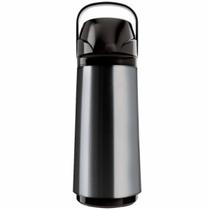 Garrafa Térmica Invicta 1l Pressão Air Pot Inox New Vidro