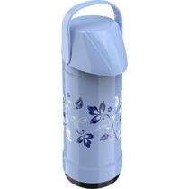 Garrafa Térmica Invicta Com Alça Glt Pressão 1l Flores Azul