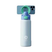 Garrafa Térmica Isolada De 710/950ml Com Tampa Magnética E Suporte Para Celular, Ideal Para Academia