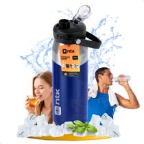 Garrafa termica isomax 750ml azul - nautika - ref 301357-az