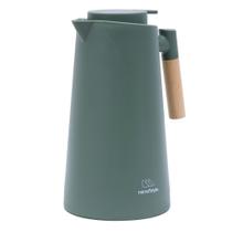 Garrafa Térmica Jade Cabo Madeira 1L - Mimo Style Garrafa Térmica Jade Cabo Madeira 1L - Mimo Style