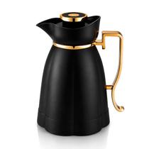 Garrafa Térmica Khadija 1L Preto E Dourado Conserva Temperatura Sofisticada Garrafa Térmica Khadija 1L Preto E Dourado Conserva Temperatura Sofisticada