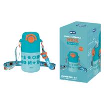 Garrafa Térmica Kids Azul 500ml Inox Com Alça Resistente Azul Garrafa Térmica Kids Azul 500ml Inox Com Alça Resistente Azul