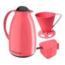 Garrafa Térmica Kit Cafe Pratico - Rosa - Unitermi