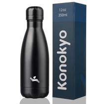 Garrafa Térmica Konokyo 350 ml de Aço Inoxidável Isolada Preta Garrafa Térmica Konokyo 350 ml de Aço Inoxidável Isolada Preta