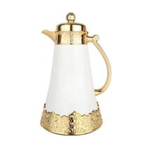 Garrafa Termica La Francesa Luxo 1l Branco/dourado Cha Cafe