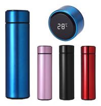 Garrafa Térmica Led tampa temperatura liquidos Display Cores variadas Garrafa Térmica Led tampa temperatura liquidos Display Cores variadas