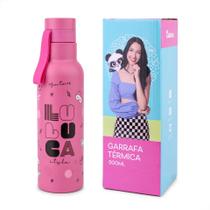 Garrafa Térmica Luluca Oficial 500ml Aço Inox Tampa Com Alça - Clio style