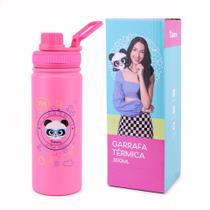 Garrafa Térmica Luluca Oficial Pandinha 500ml Aço Inox