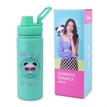 Garrafa Térmica Luluca Oficial Pandinha 500ml Aço Inox