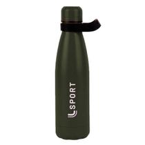 Garrafa Térmica Lupo Lsport 500ml Inox C/alça Cor Preto