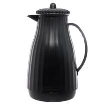 Garrafa Térmica Lyor New Bambu De Plástico Preta 1L