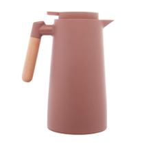 Garrafa Térmica Lyor Tap de Plástico com Termômetro Nude 1L