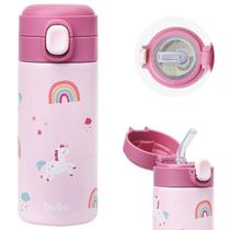 Garrafa Térmica Magic Parede Dupla e Canudo Em Silicone 320ml - Buba