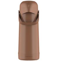 Garrafa Térmica Magic Pump 1L Marrom Termolar Garrafa Térmica Magic Pump 1L Marrom Termolar