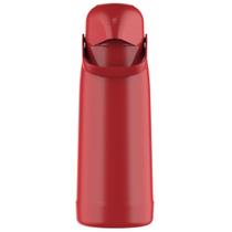 Garrafa Térmica Magic Pump cor Vermelha 1 Litro - Jato forte. Exclusivo sistema anti-pingos.