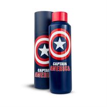Garrafa Térmica Marvel Capitão América 600ml Avengers Inoxidável