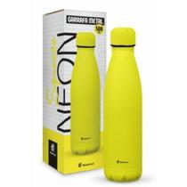 Garrafa termica metal neo 500ml cores - amarelo neon - Brasfoot Presentes Garrafa termica metal neo 500ml cores - amarelo neon - Brasfoot Presentes