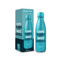 Garrafa termica metal neo 500ml frases - o corpo alcanca - Brasfoot Presentes