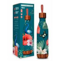Garrafa Térmica Metal Neo Fly - Pavão - 500ml - Brasfoot