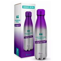 Garrafa Termica Metal Neo Inox 500ml Água Gelada Brasfood