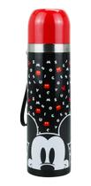 Garrafa Térmica Mickey Minnie Letras 400ml - Disney Preto