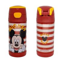 Garrafa Térmica Mickey Mouse Disney Zona Criativa 350ml Cute Escritório Academia Caminhada Cor:VermelhoNome do Desenho: