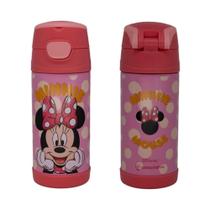 Garrafa Térmica Minnie Mouse Disney Zona Criativa 350ml Cute Escritório Academia Caminhada Cor:RosaNome do Desenho:Minn