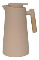 Garrafa Térmica Moderna Para Chá e Café Akita Creme 1L Cabo Madeira Lehaví Garrafa Térmica Moderna Para Chá e Café Akita Creme 1L Cabo Madeira Lehaví