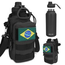 Garrafa Térmica Modus 950ml Esportiva De Aço Inoxidável Com Isolamento A Vácuo e Bolsa Água Café