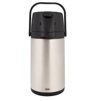 Garrafa Térmica Mor 25105203 Total Inox 2,5L Airport Com Alavanca Garrafa Térmica Mor 25105203 Total Inox 2,5L Airport Com Alavanca