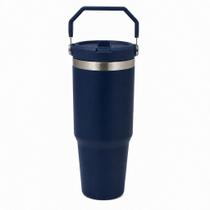 Garrafa Térmica MS-983 900ML Com Bico Com Alça Flip Tumbl Aço Inoxidável Academia Trabalho