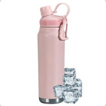 Garrafa Térmica MS706 800ml Inox Com Alça Academia Garrafa Térmica MS706 800ml Inox Com Alça Academia