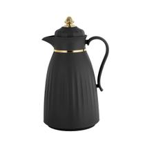 Garrafa Térmica New Arabic Preta 1l Café Chá Botão Garrafa Térmica New Arabic Preta 1l Café Chá Botão