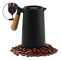 Garrafa Térmica Nórdica Cabo Madeira 1 Litro Café Chá - BELAKASA