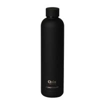 Garrafa Termica Onix Preta Silicone 500ml - Aço Inox - Paramount