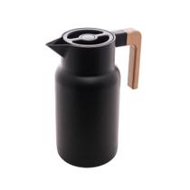 Garrafa Térmica Organic 1 L Em Plástico Preto Com Ampola De Vidro Lyor