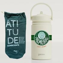 Garrafa Térmica Palmeiras Gocase Mini 350ml Premium - Kit Palmeiras 24.1 - Off White Garrafa Térmica Palmeiras Gocase Mini 350ml Premium - Kit Palmeiras 24.1 - Off White