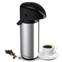 Garrafa Térmica Para Café 1L Inox Verona De Pressão Unitermi Garrafa Térmica Para Café 1L Inox Verona De Pressão Unitermi