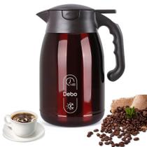 Garrafa Térmica para Café Debo 2,1 L Aço Inoxidável Vermelha