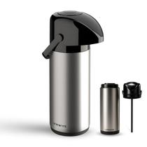 Garrafa Térmica Para Café Verona 1,8 Litros Inox Unitermi Chá Leite Água Quente Fria Qualidade Premium