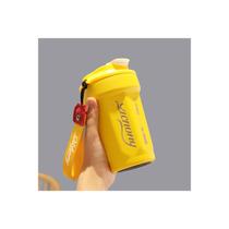 Garrafa térmica para carro, estilo europeu, portátil, prática, 500 ml, café C