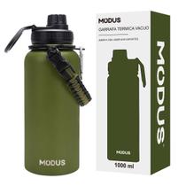 Garrafa Térmica Parede Dupla Aço Inox 1L Café Suco Água Academia Passeio Caminhada