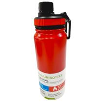 Garrafa Térmica Parede Dupla Alça 600ml Vermelho - Quanhe