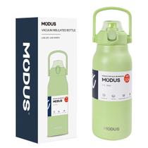 Garrafa Térmica Parede Dupla Com Canudo e Trava Aço Inox 1700ml Café Suco Água Academia Passeio Caminhada