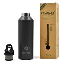 Garrafa Térmica Parede Dupla Revomax 950 ml Original Aço Inox Tampa a Vácuo Café Suco Água Academia Passeio Caminhada