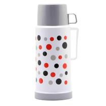 Garrafa Termica Petit Poa 1.0L Cinza - Quanhe Garrafa Térmica Petit Poá 1 Litro Cinza - Quanhe